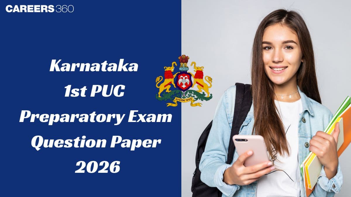 Karnataka 1st PUC Preparatory Exam 2026 Question Paper PDF Download